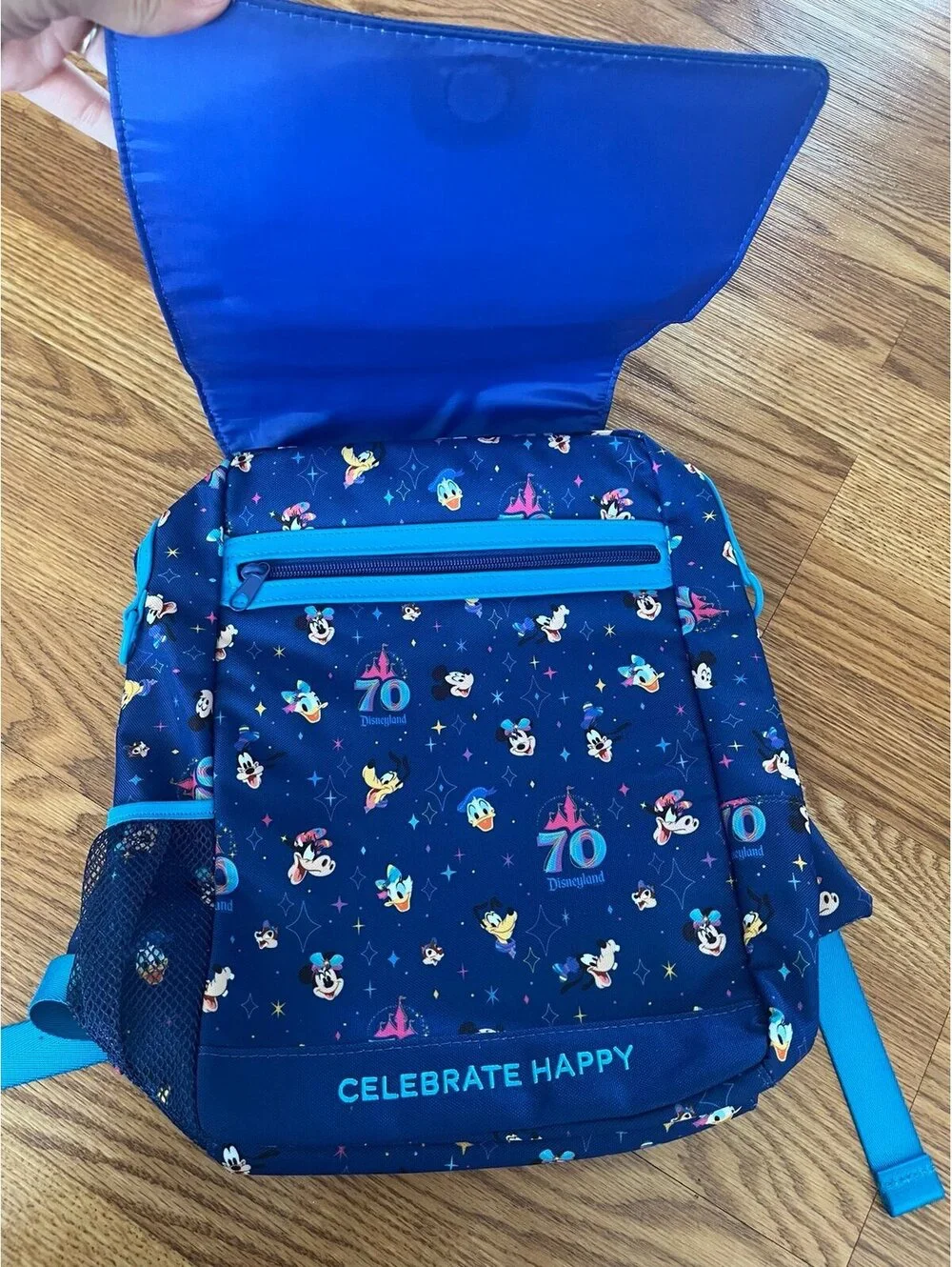 Disneyland 70th Anniversary Celebrate Happy Backpack and Minnie Mouse Hat